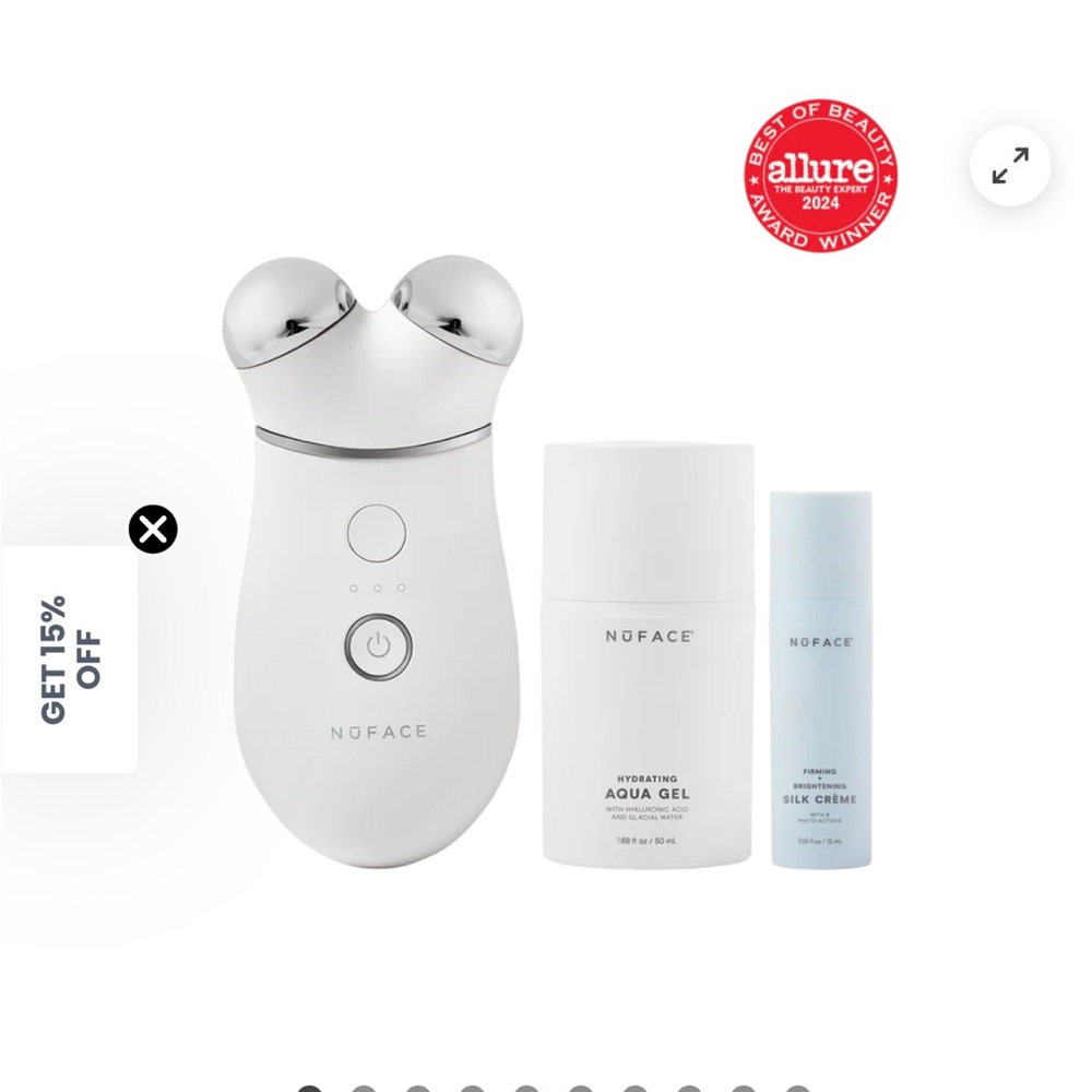 NuFace White and Silver Skincare Tool